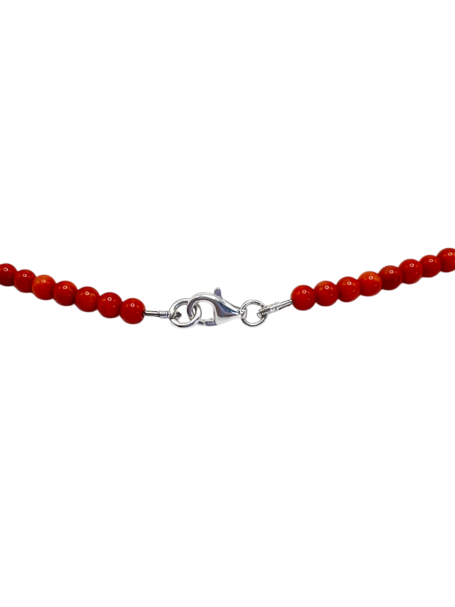 Bead necklace Coral