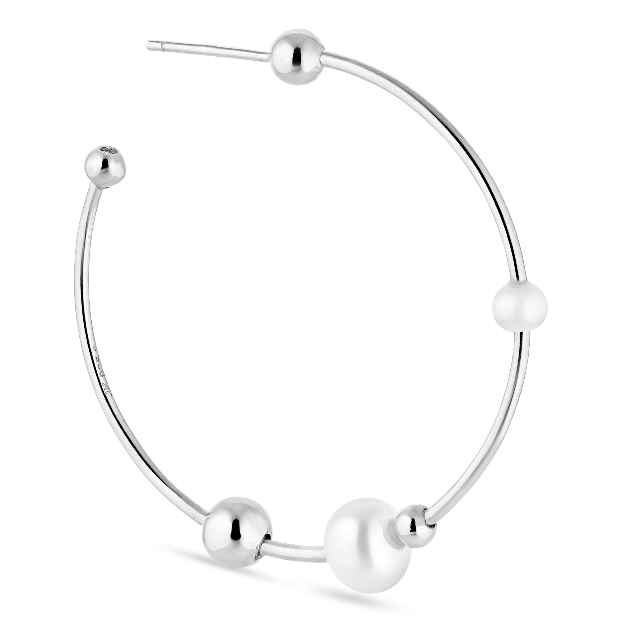 Big Atomic Pearl Hoop