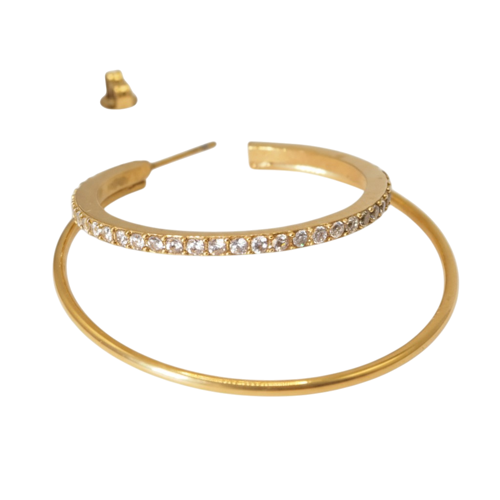 Double Olympia Hoop with Stones