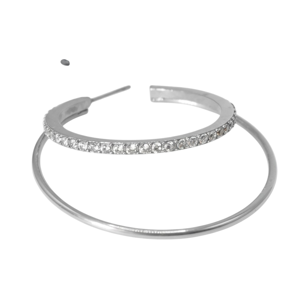 Double Olympia Hoop with Stones