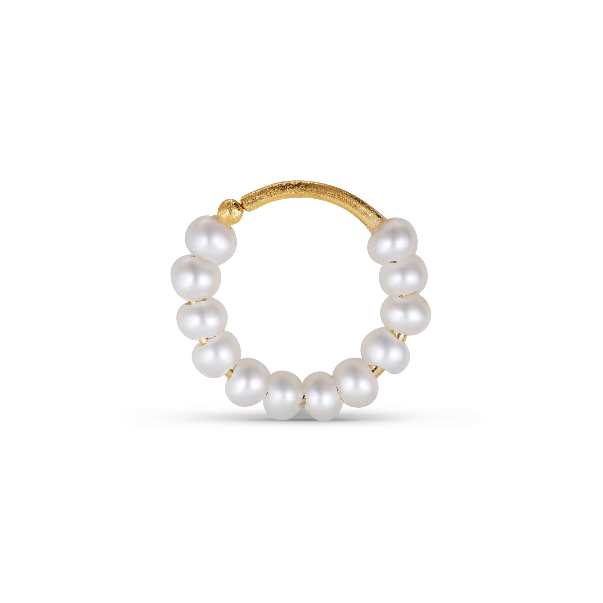 Row Pearl Twist Earring