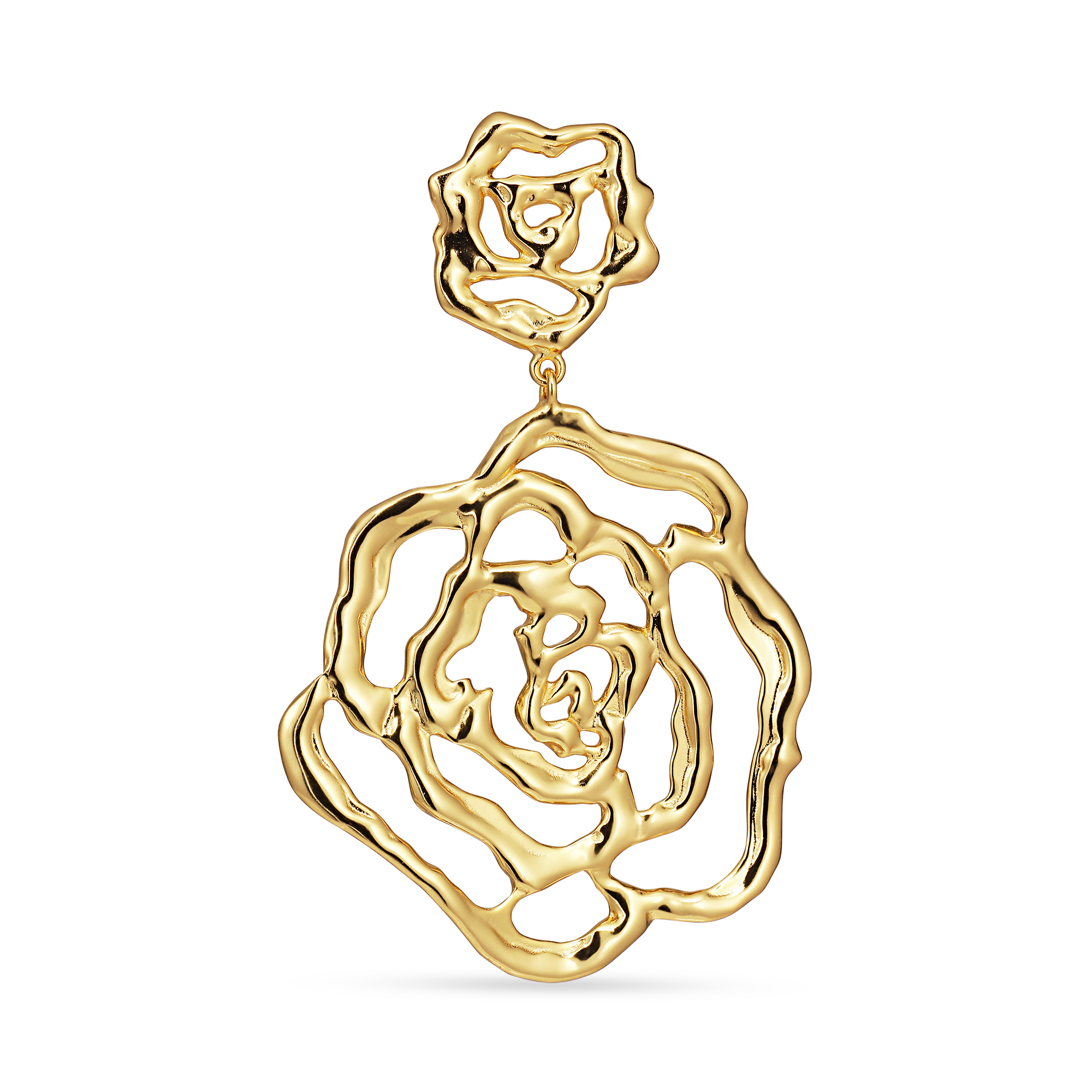 Double Rose Earring