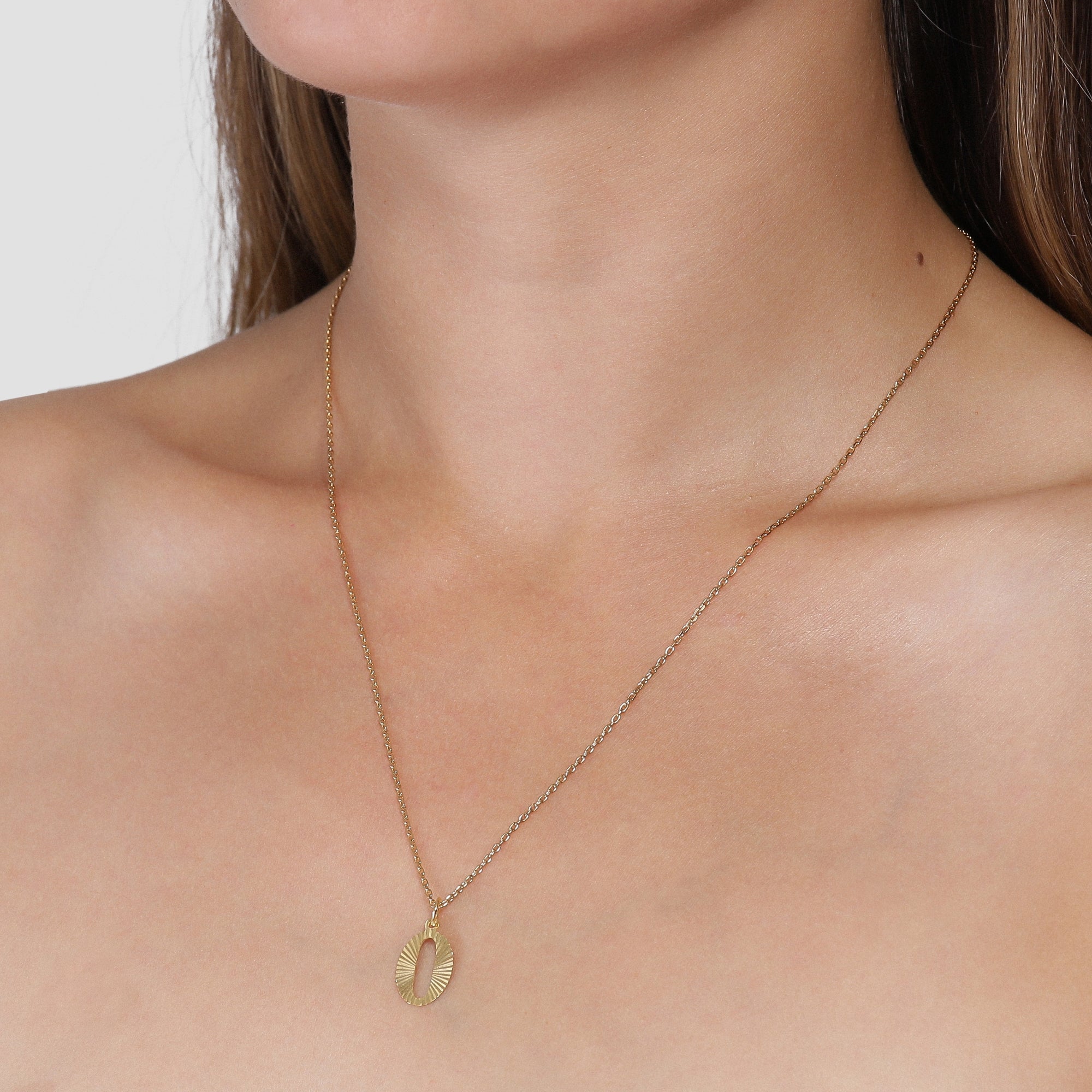 Reflection Letter pendant