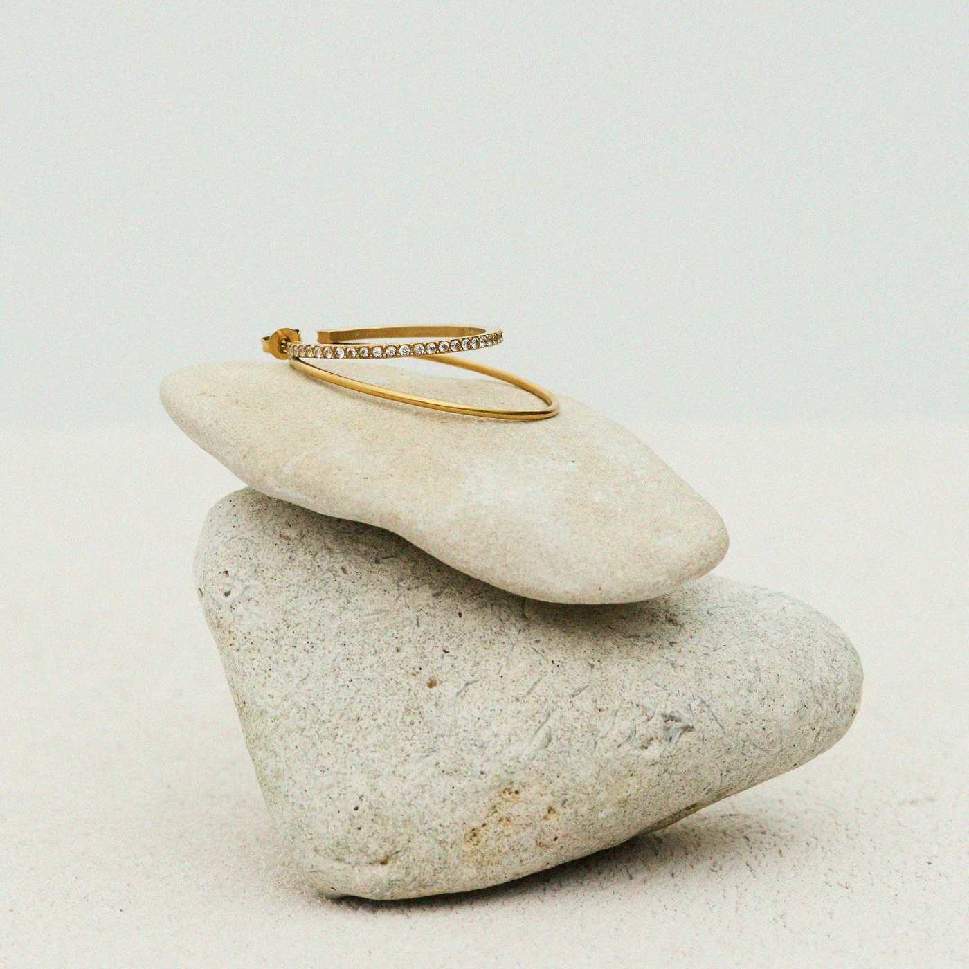 Double Olympia Hoop with Stones
