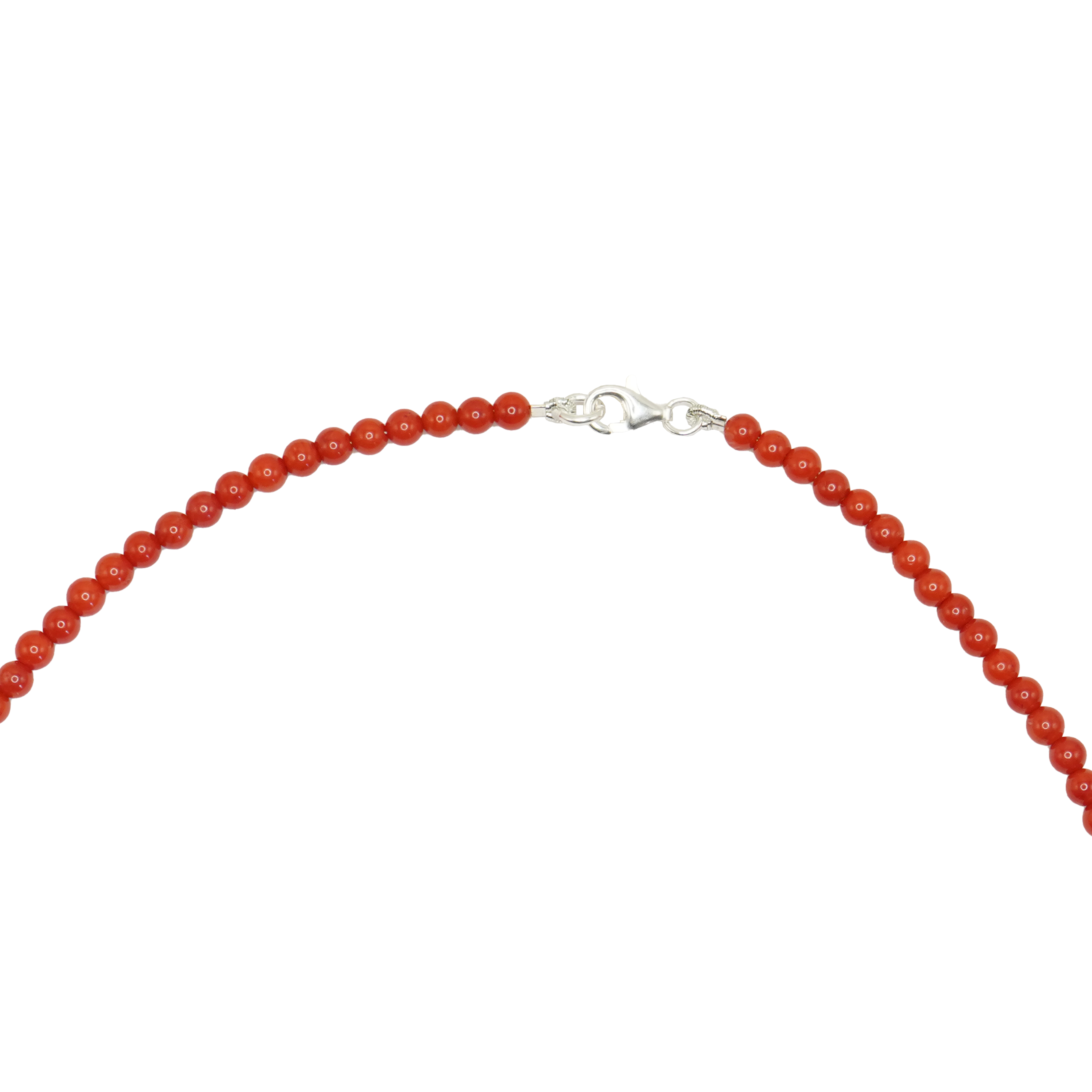 Bead necklace Coral