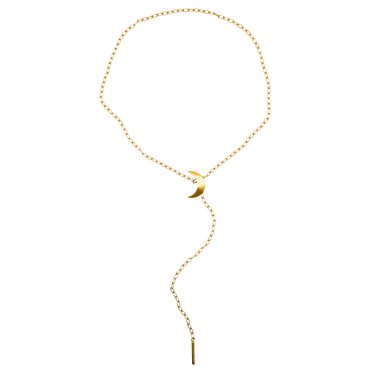 Half Moon Tie Necklace