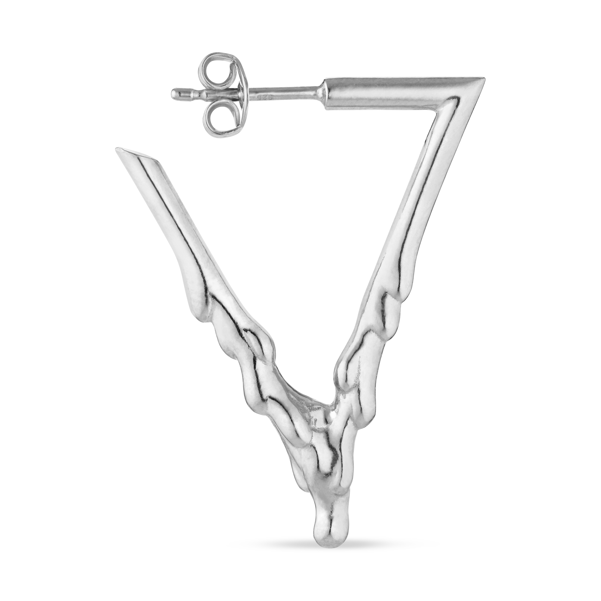 Drippy Triangle Earring
